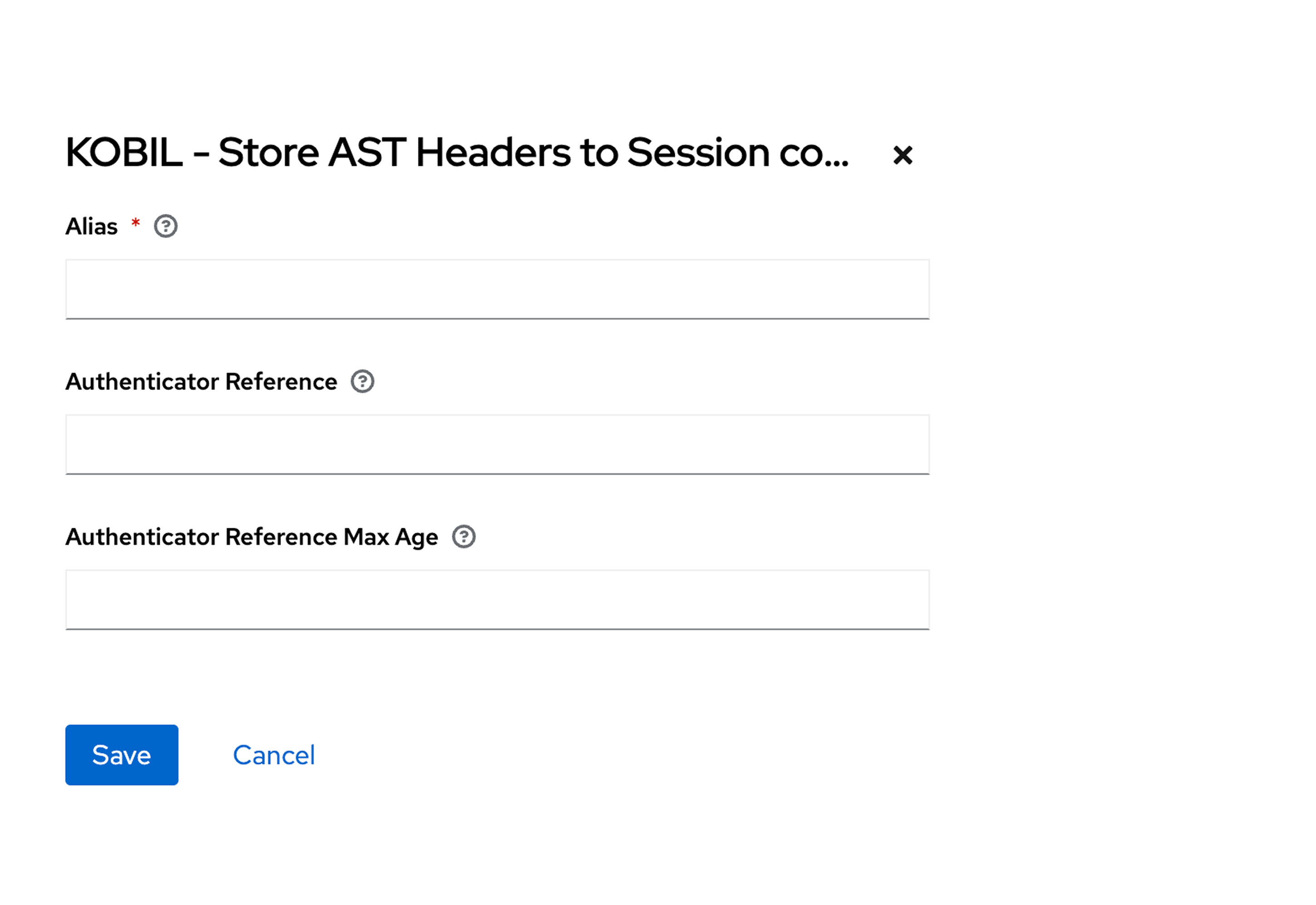 KOBIL - Store AST Headers to Session