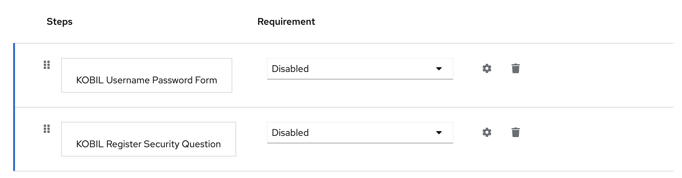 KOBIL Register Security Question