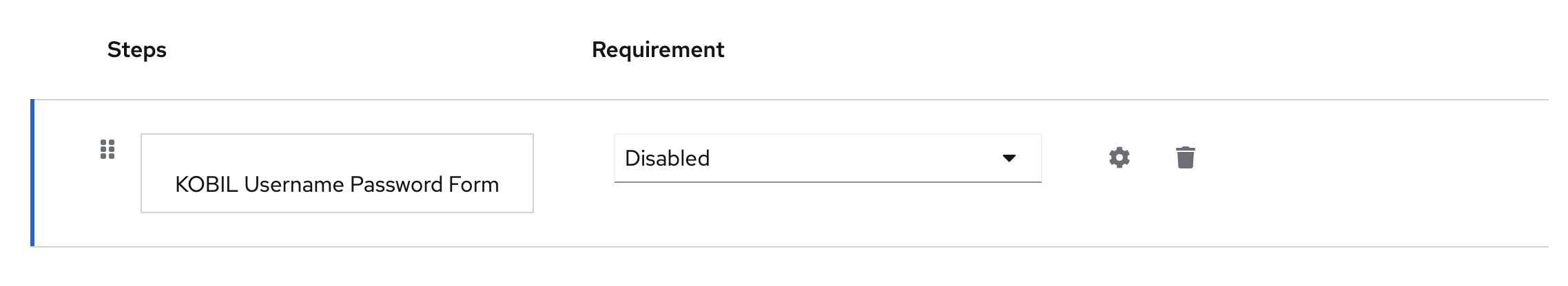 KOBIL Username Password Form flow