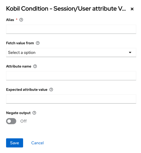 KOBILCondition-Session/Userattributevaluecheck