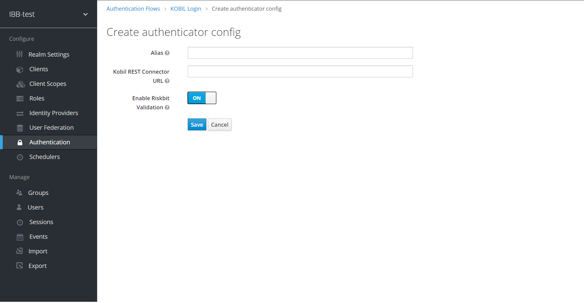 Riskbits Configuration Authenticator